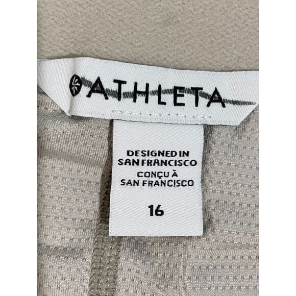 Athleta Beige Skirt With Zippered Pockets Size 16 - Picture 8 of 12